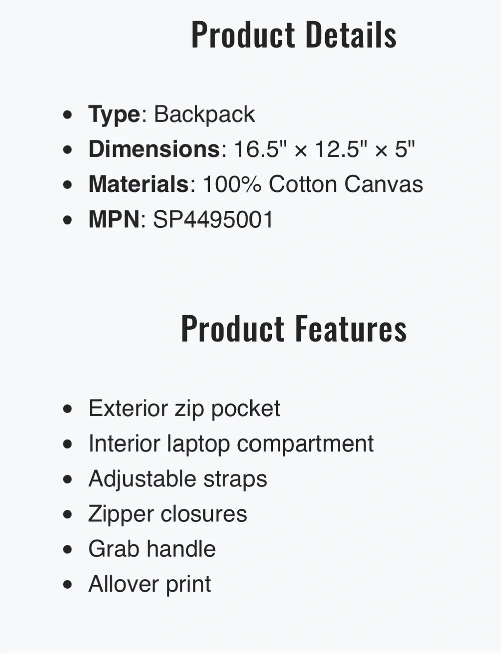 O'Neill Sage and White Sun Yin-Yang Canvas Backpack